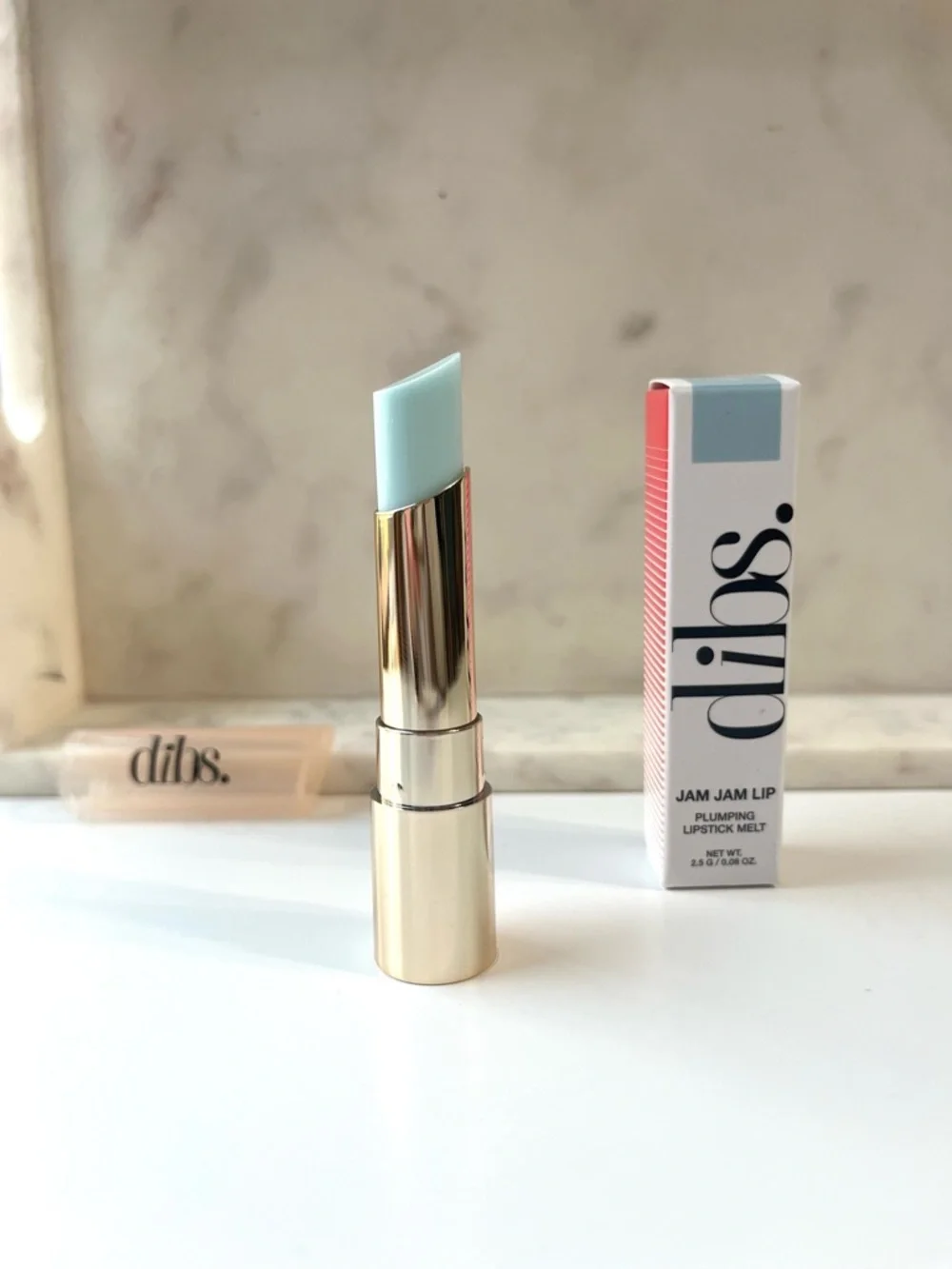 DIBS Beauty’s Jam Jam Lip Plumping Lipstick Melt, “Blueberry Ice” NWT